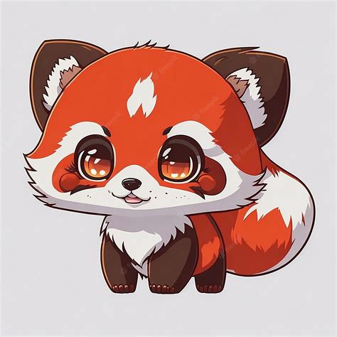 Panda rojo dibujo .